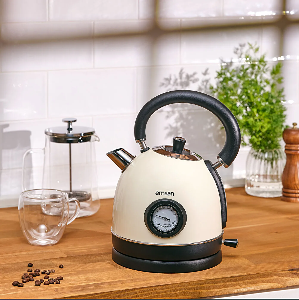 Emsan Turtle Kettle Cream - 5