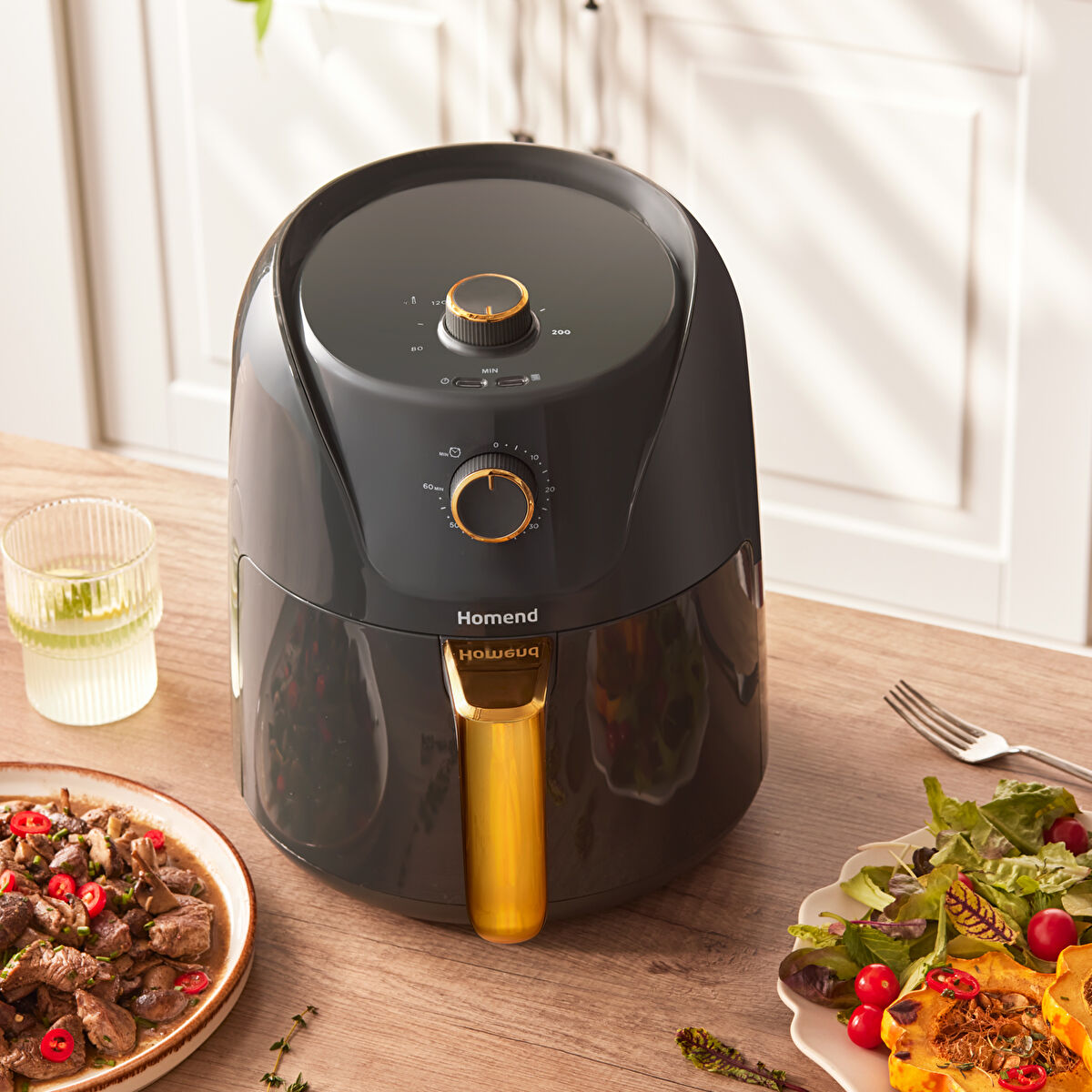 Homend Airfryday 2505H 8 Farklı Programlı Airfryer Antrasit 4,3L - 7