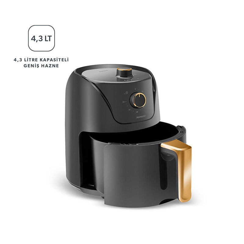 Homend Airfryday 2505H 8 Farklı Programlı Airfryer Antrasit 4,3L - 2