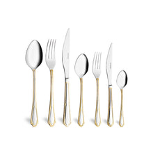 Emsan Elegance Göksu Gold 84 Parça 12 Kişilik Lüks Kutulu Çatal Kaşık Bıçak Seti - 3