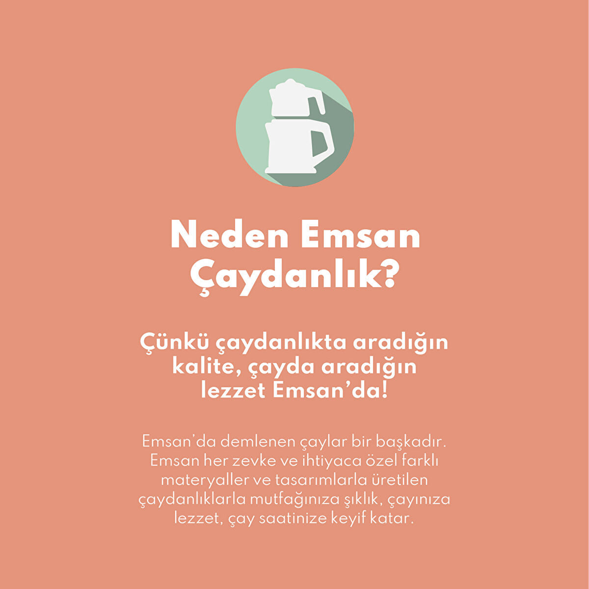 Emsan Teatanyum Maxi İndüksiyon Tabanlı Çaydanlık Takımı 1.2-2.5Lt - 3