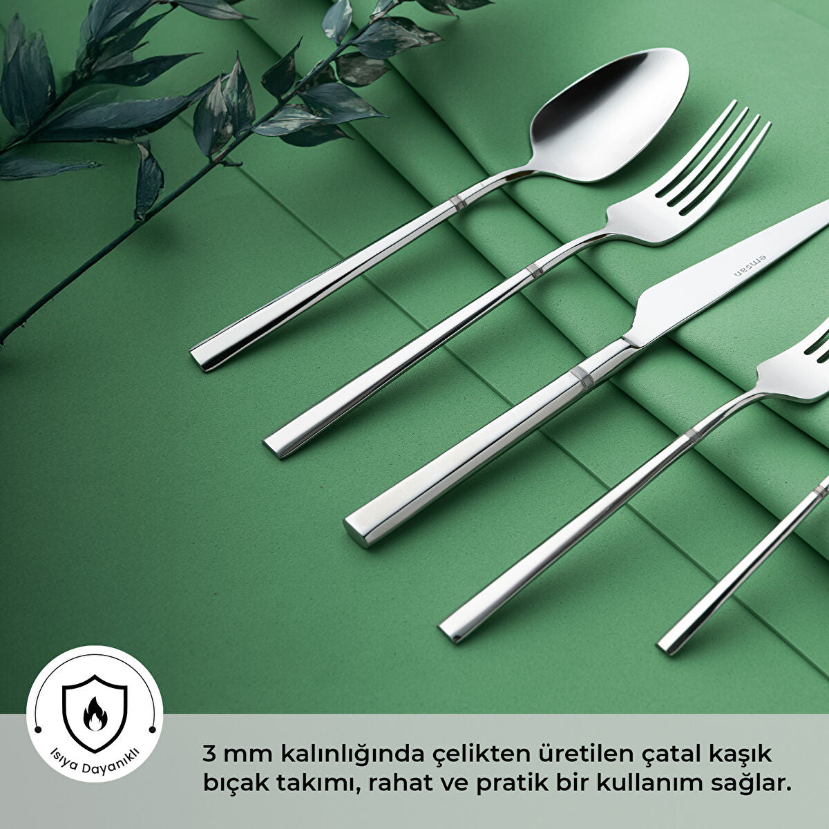 Emsan Penta 30 Parça 6 Kişilik Çatal Kaşık Bıçak Takımı - 3