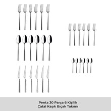 Emsan Penta 30 Parça 6 Kişilik Çatal Kaşık Bıçak Takımı - 7