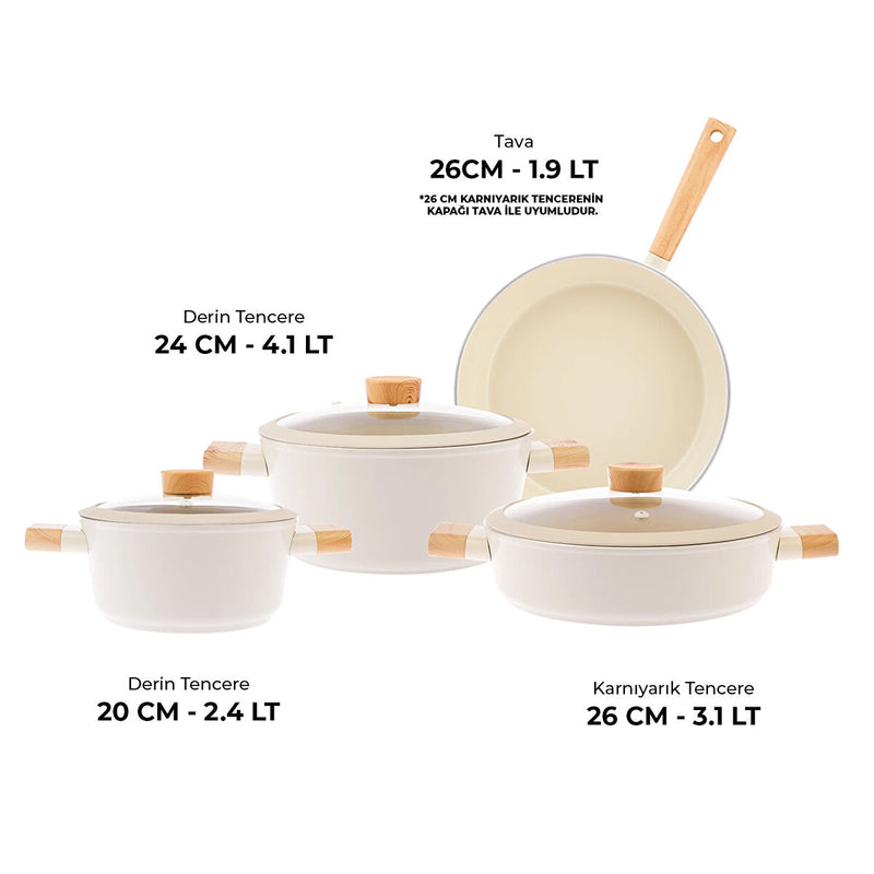 Emsan Swiss Crystal 7 Parça Tencere Seti - 4