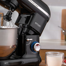 Emsan Bella Gusto Comfort Kıyma Çekme Aparatlı Hamur Yoğurma Makinesi Siyah 1300W 5,5L - 3