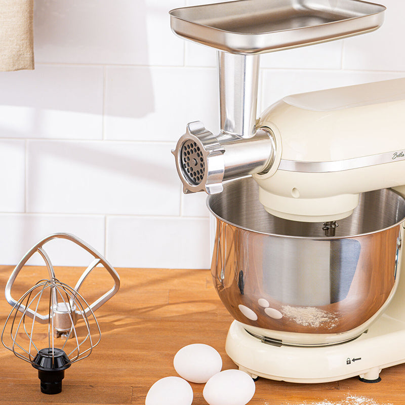 Emsan Bella Gusto Comfort Kıyma Çekme Aparatlı Hamur Yoğurma Makinesi  Krem 1300W 5,5L - 2