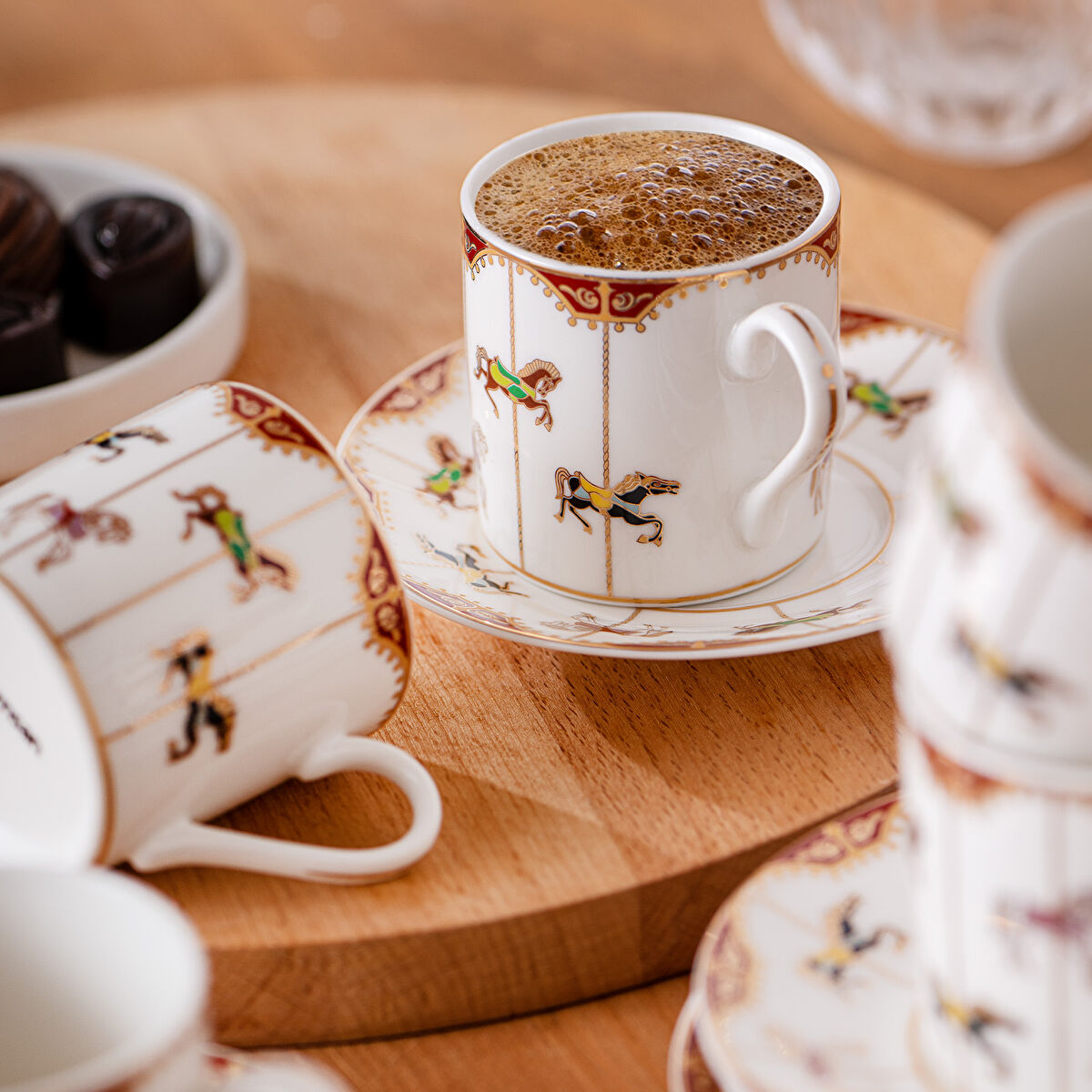 Emsan Atlıkarınca 6 Kişilik Kahve Fincan Takımı 80 ml - 4