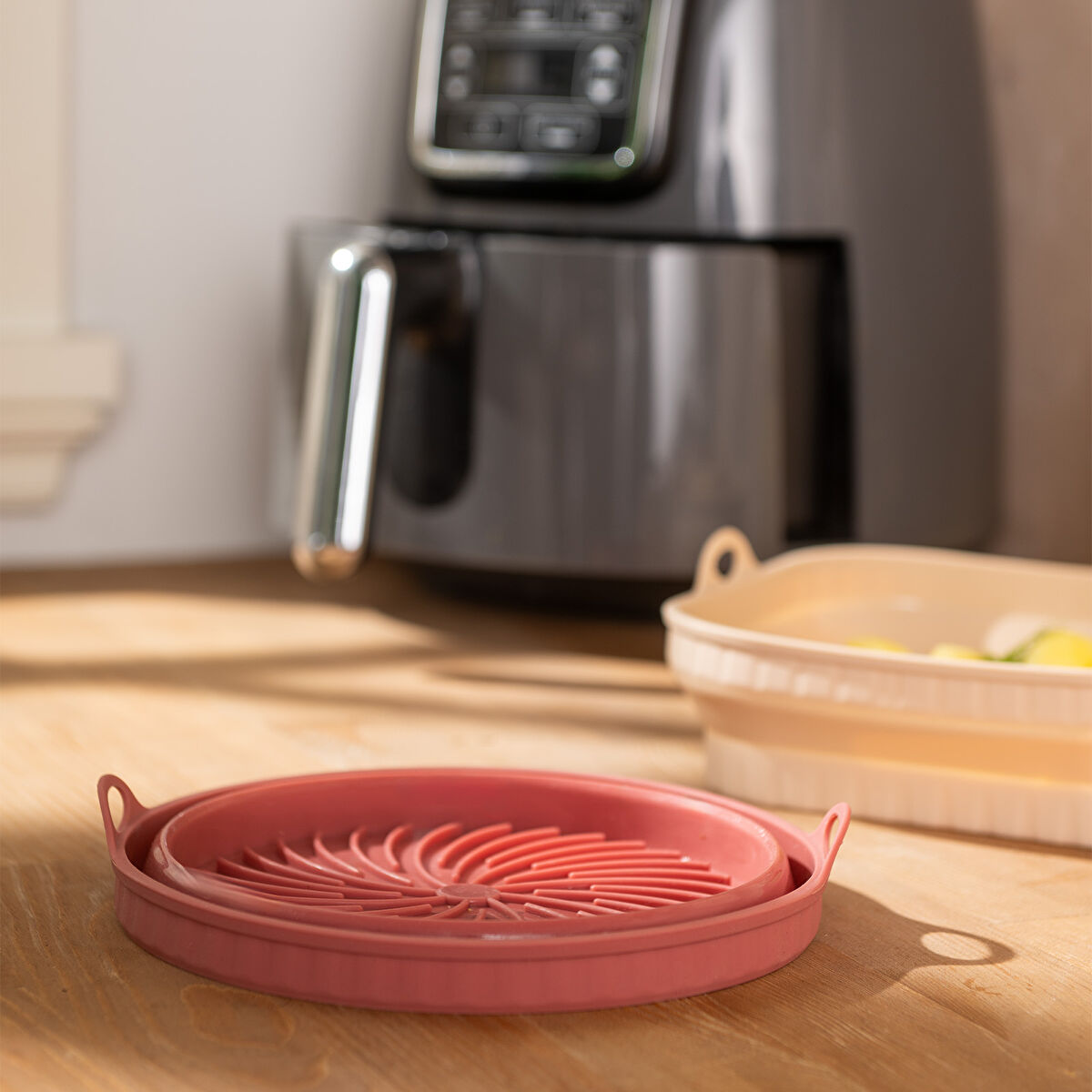 Emsan Rustik Yuvarlak Airfryer Kabı - 4