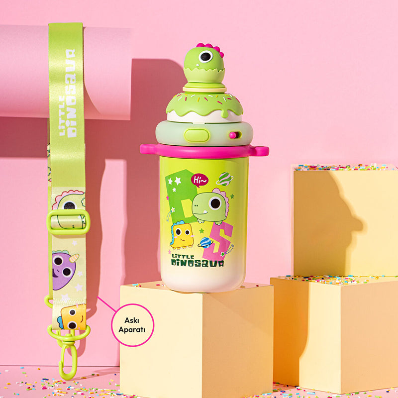 Emsan Baby Dinosaur Termos Yeşil 450 ml - 4
