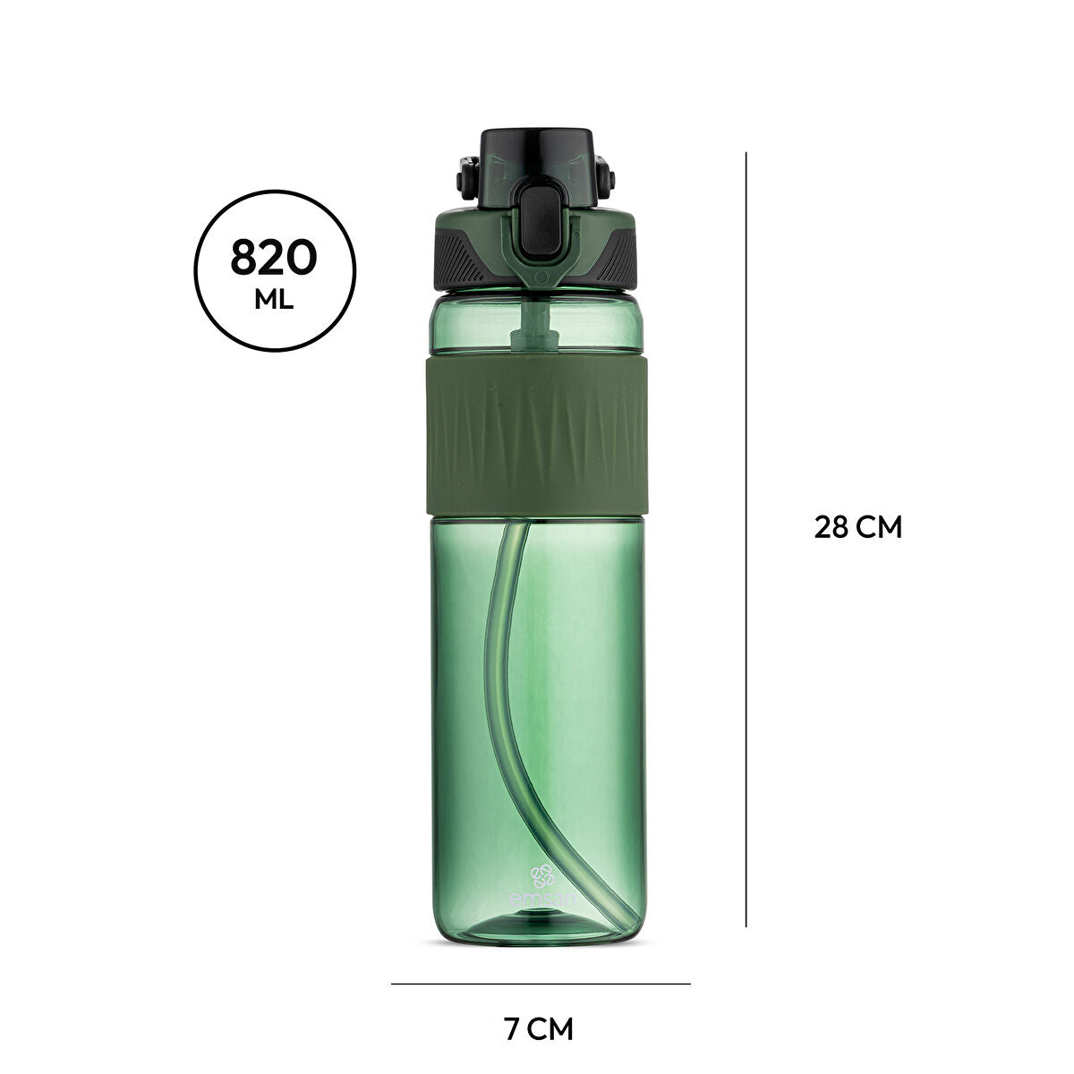 Emsan Motivation Termos Yeşil 820 ml - 4