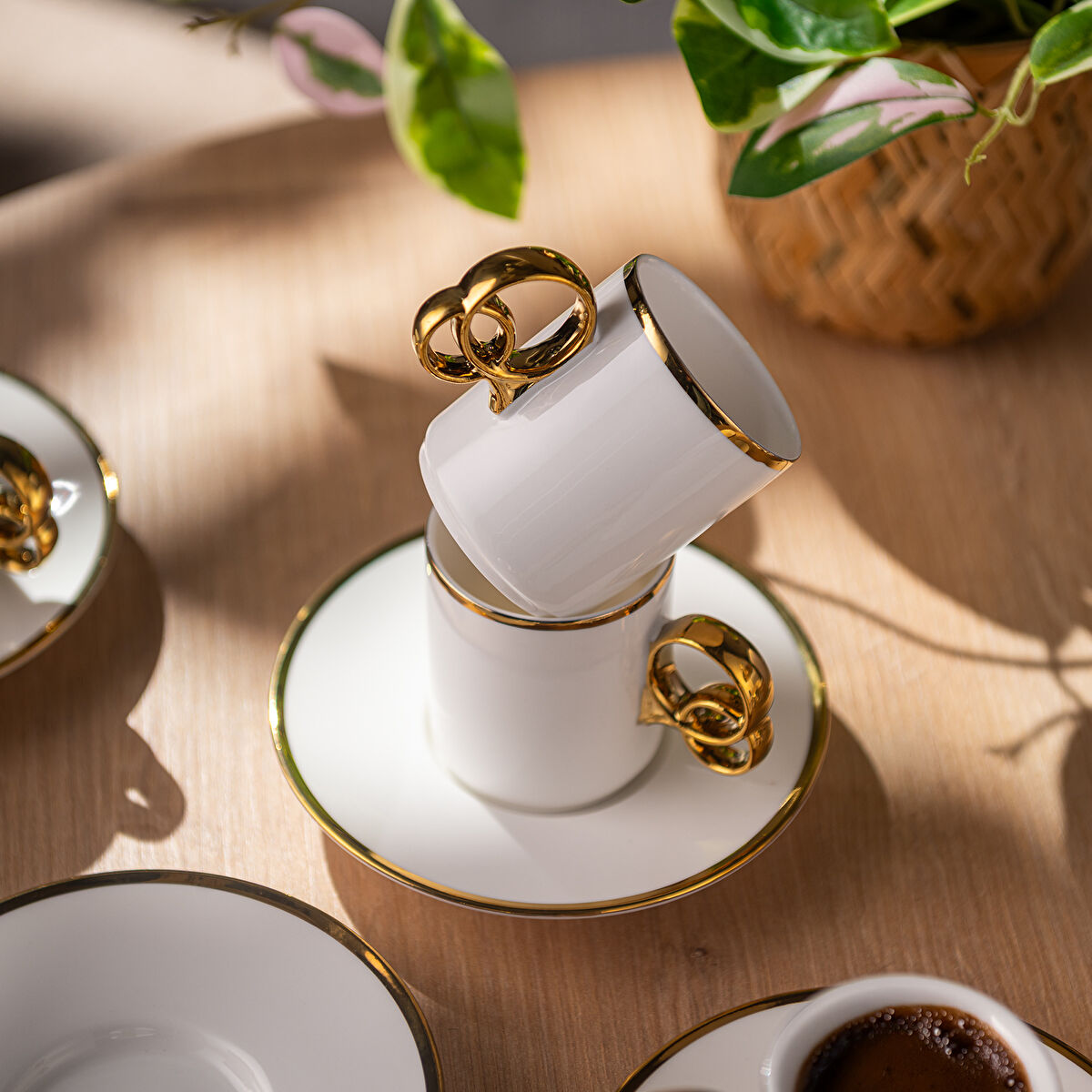 Emsan Wedding 90 ml 6'lı Kahve Fincan Takımı - 5
