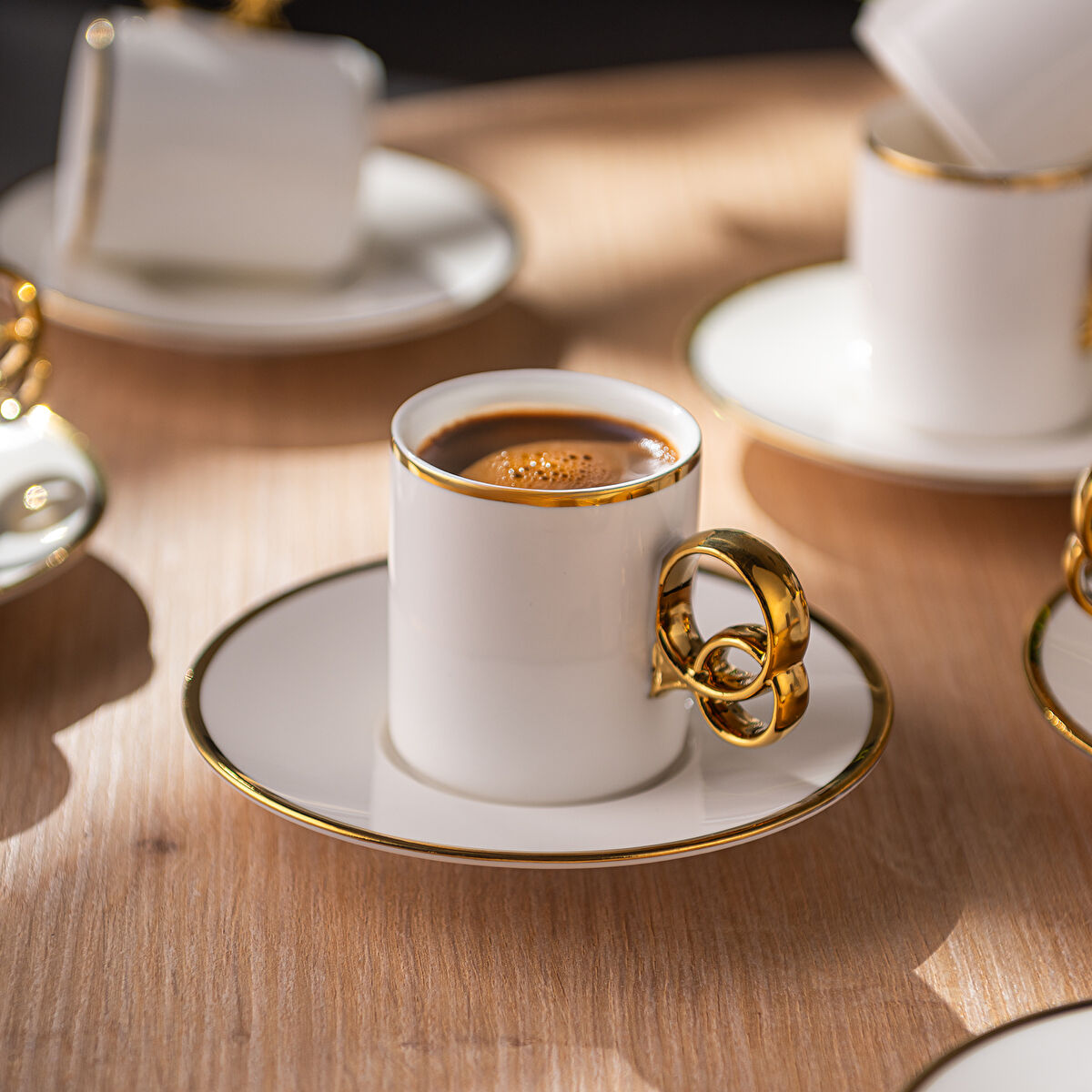 Emsan Wedding 90 ml 6'lı Kahve Fincan Takımı - 6