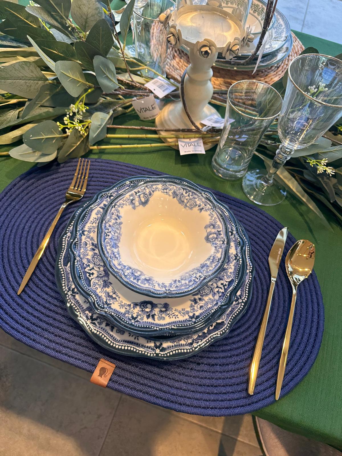 vintage yemek takımı 24 parça