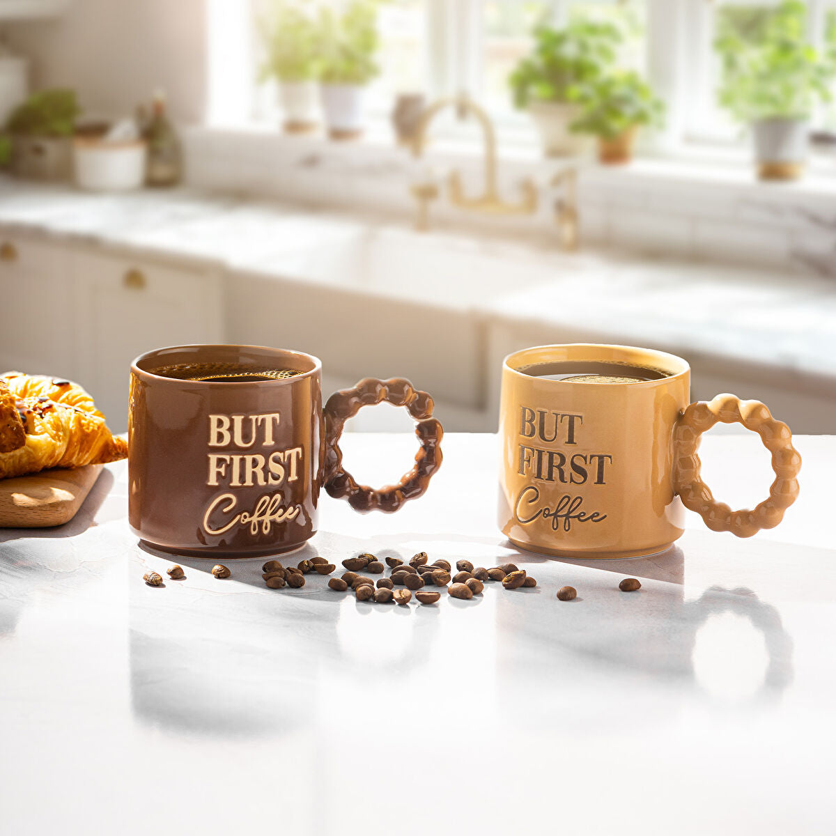 Emsan But First Coffee Kahverengi Kupa 310 ml - 4