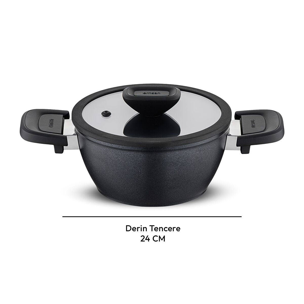 Emsan Diamente Derin Tencere 24 cm - 5