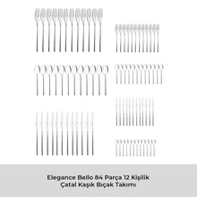 Emsan Elegance Bello 84 Parça 12 Kişilik Çatal Kaşık Bıçak Seti Lüks Kutulu - 7