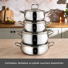 Emsan Demre 8 Parça Çelik Tencere Seti