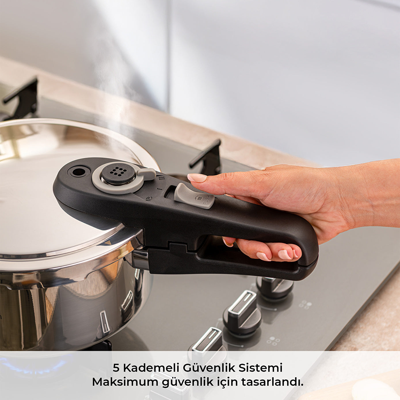 Emsan Fast Cooker Çift Emniyetli Düdüklü Tencere 4 +6 Lt