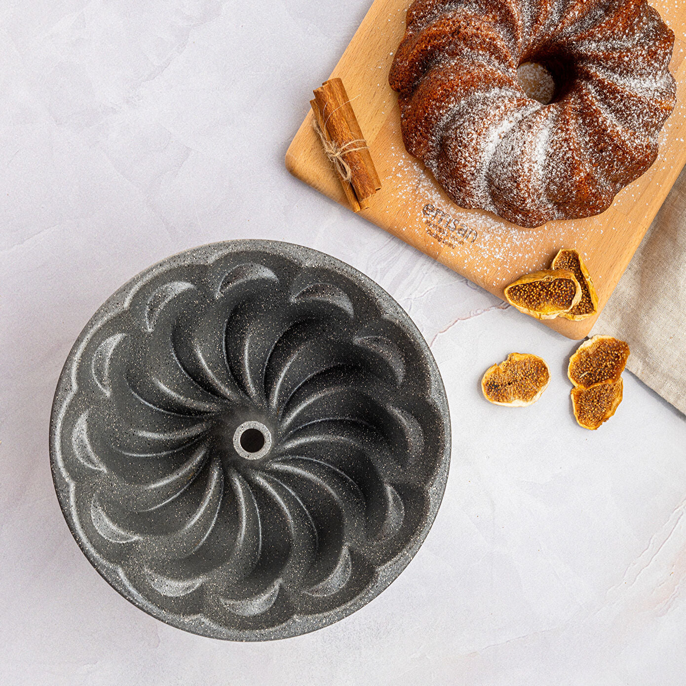 Emsan Golden Flora Döküm Kek Kalıbı 25 cm