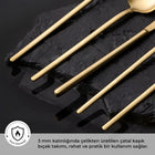 Emsan Lora Parlak Gold 60 Parça 12 Kişilik Çatal Kaşık Bıçak Takımı - 2
