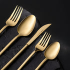 Emsan Lora Parlak Gold 60 Parça 12 Kişilik Çatal Kaşık Bıçak Takımı - 3