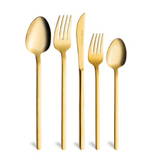 Emsan Lora Parlak Gold 60 Parça 12 Kişilik Çatal Kaşık Bıçak Takımı - 4