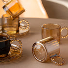 Emsan Muhabbet Amber 6'lı Cam Kahve Fincanı 100 ml - 6