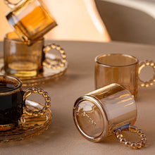 Emsan Muhabbet Amber 6'lı Cam Kahve Fincanı 100 ml - 6