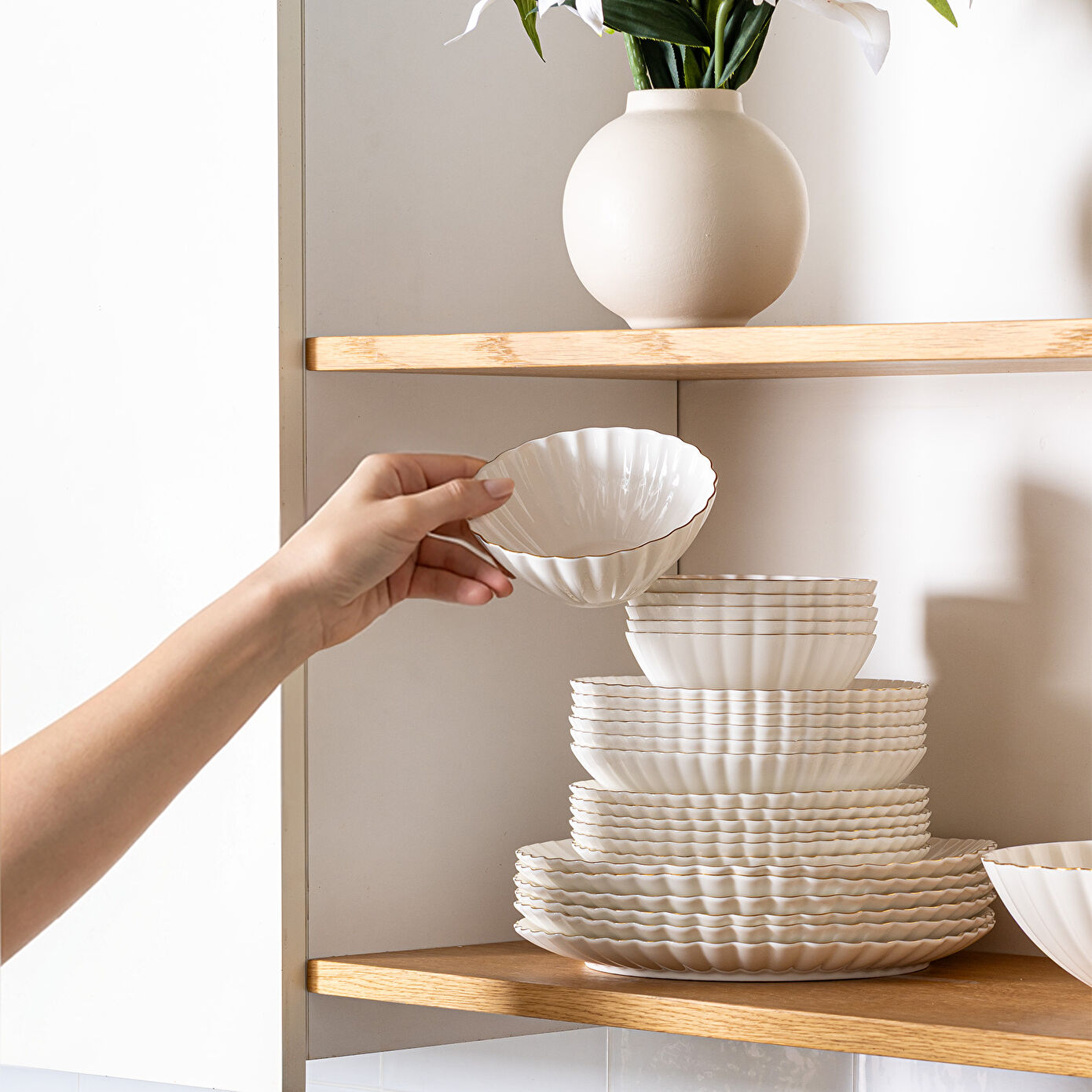 Emsan Perla Fine Bone 53 Parça 12 Kişilik Yemek Takımı