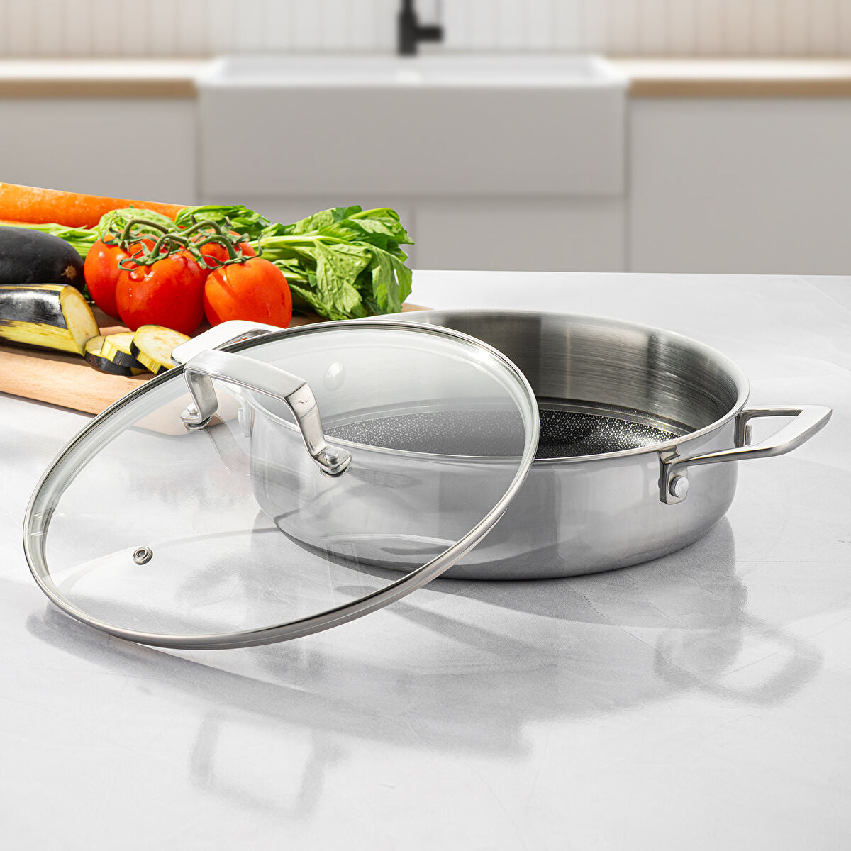 Emsan Pro Tri Ply Karnıyarık Tencere Çelik 28 cm - 2