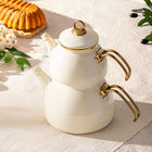 Emsan Retro Emaye Çaydanlık Takımı 1.1 lt - 2.3 lt