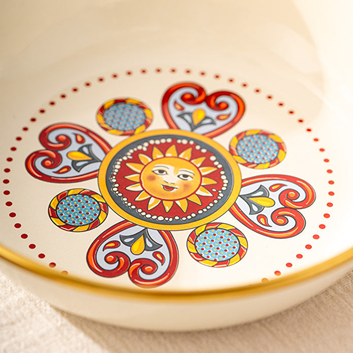 Emsan Solemar Emaye Çukur Tabak 18cm
