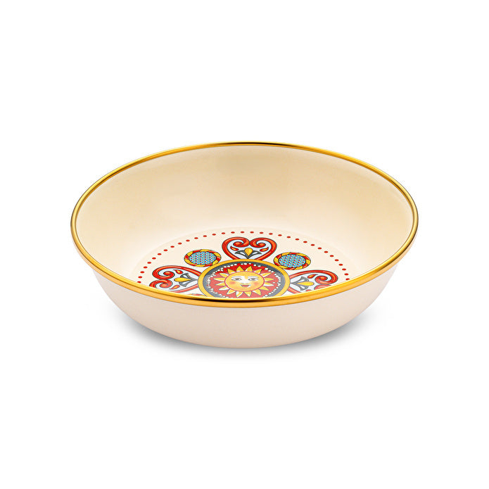 Emsan Solemar Emaye Çukur Tabak 18cm