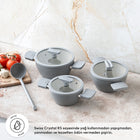 Emsan Swiss Crystal RS 6 Parça Midi Tencere Seti - 2