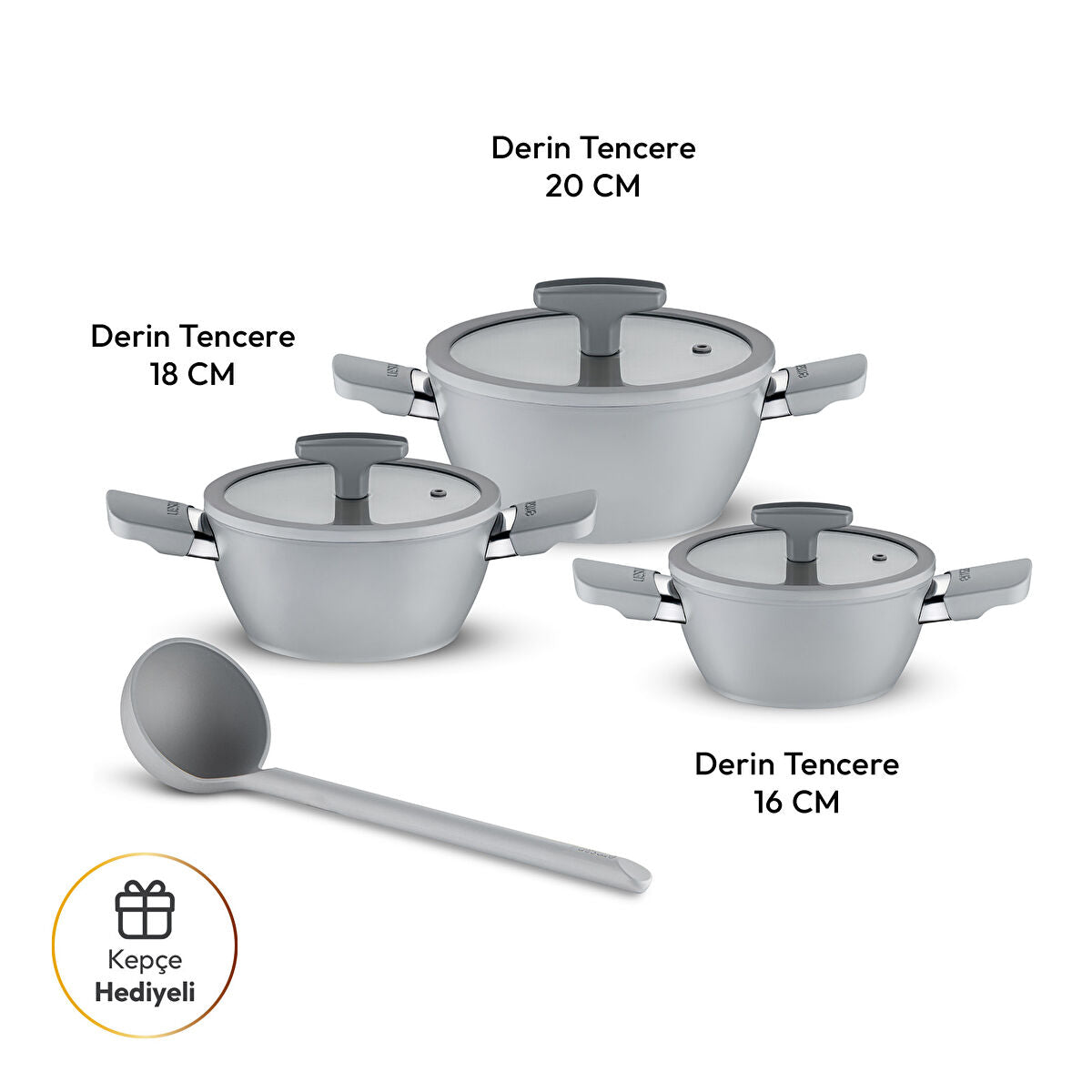Emsan Swiss Crystal RS 6 Parça Midi Tencere Seti - 8