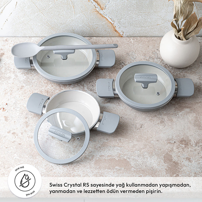 Emsan Swiss Crystal RS 6 Parça Sahan Seti - 2