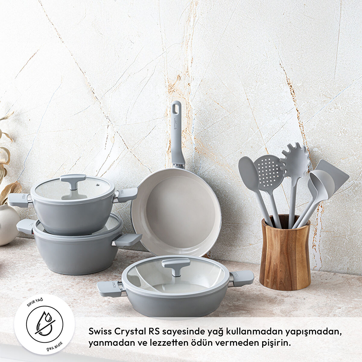Emsan Swiss Crystal RS 7 Parça Tencere Seti - 2