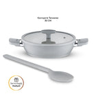 Emsan Swiss Crystal RS Karnıyarık Tenceresi Gri 30 cm - 6
