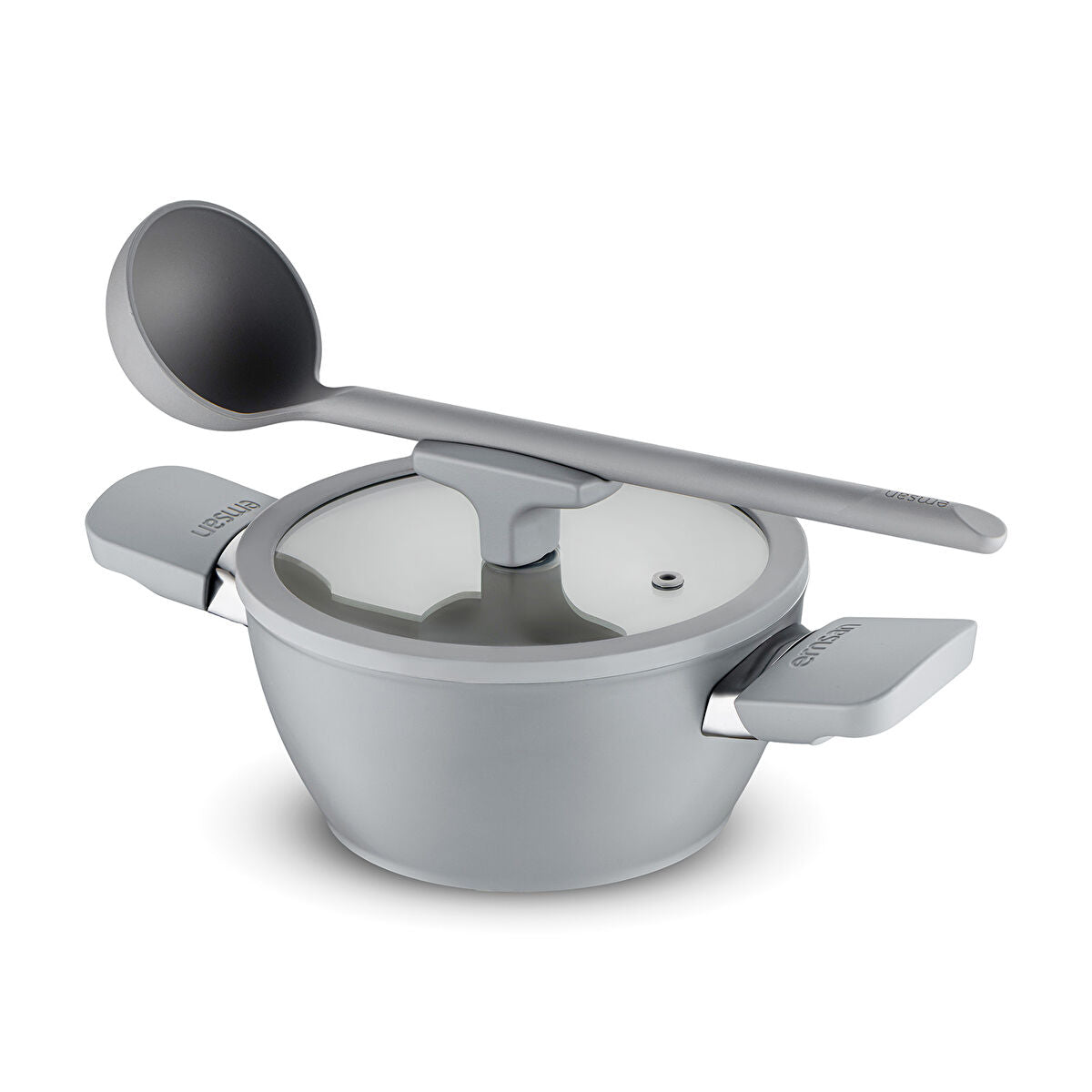 Emsan Swiss Cyrstal RS Derin Tencere Gri 20 cm - 7
