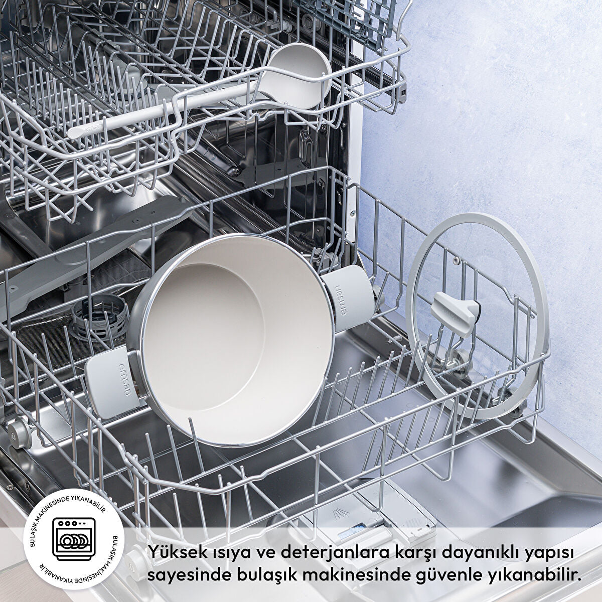 Emsan Swiss Cyrstal RS Derin Tencere Gri 24 cm - 4