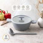 Emsan Swiss Cyrstal RS Derin Tencere Gri 24 cm