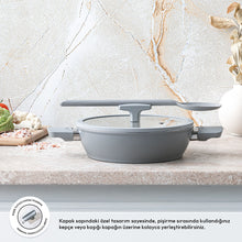 Emsan Swiss Cyrstal RS Karnıyarık Tenceresi Gri 24 cm - 2