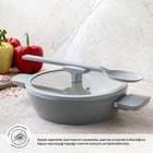 Emsan Swiss Cyrstal RS Karnıyarık Tenceresi Gri 26 cm - 2