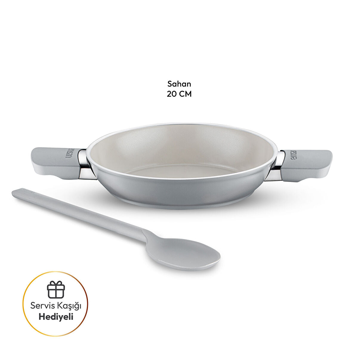 Emsan Swiss Cyrstal RS Sahan Gri 20 cm - 5