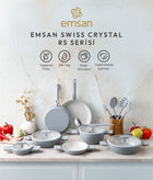 Emsan Swiss Cyrstal RS Sahan Gri 20 cm - 6